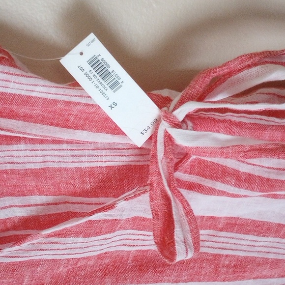 NWT Old Navy Linen Look True Wrap Top - Picture 2 of 2